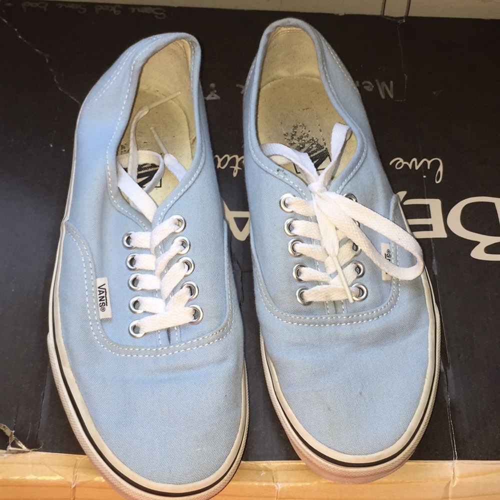 Light blue vans